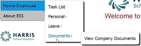 Employee Self Service View Company Documents View Company Documents allows employees view and print any documents uploaded by the Document