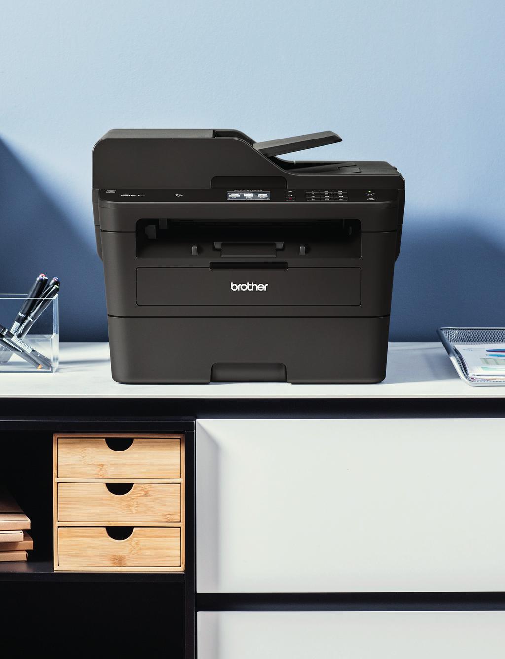 Compact 4-in-1 mono laser printer