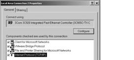 Implementing and Removing Protocols Network and Dial-up Connections Easy to add or remove protocols TCP/IP loads automatically when most operating systems are installed In Windows 2000/2003/XP, use