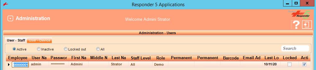 7.1.2. Assign Endpoints to User Select Administration Devices in the upper left drop-down list (not shown) to add or modify users and to assign devices to the users.