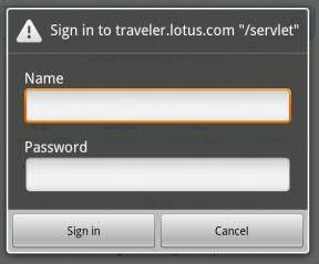 If the device can connect to the server, a Login screen should be displayed. 3.