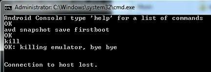 This will create a named snapshot (in this case firstboot ) which you can call when loading the virtual device from a command line.