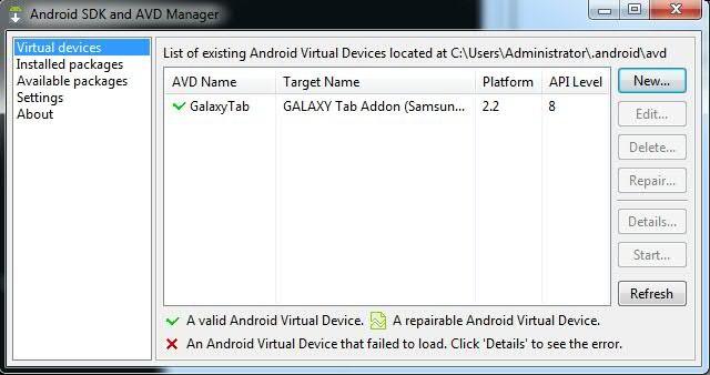 Note that, by default, the physical file that represents your virtual device is stored