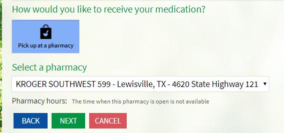 You can request updates if they are not current or incorrect* View Medications Displays your medications that are