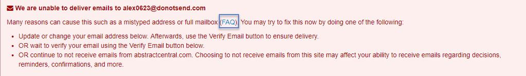 Choosing to not receive emails may affect your ability to receive confirmation notices, account information, etc.