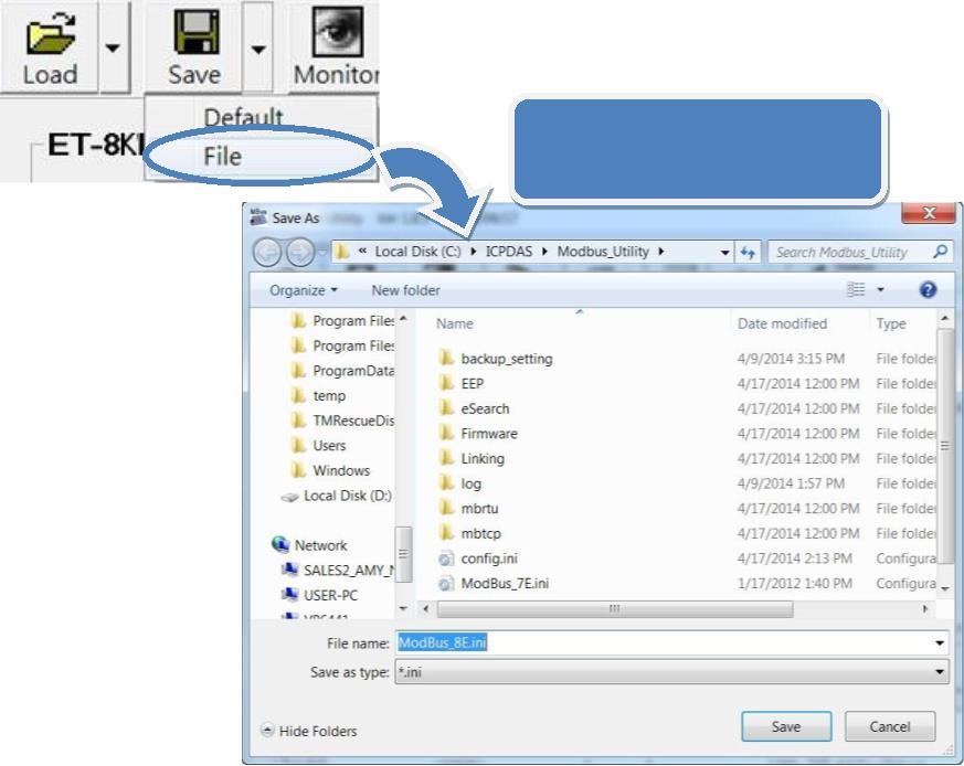iii. Click the Monitor icon to start retrieving I/O values. The I/O values will be displayed in the Mapping tables iv.