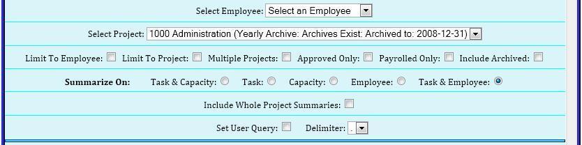 All or any subset of these filters can be used by placing a check mark in the filter s respective check box.