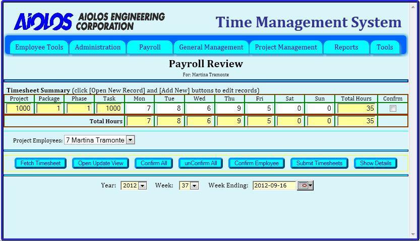 Timesheet records. Any summaries/reports that are generated from the Timesheet records that have been Payroll Confirmed can be considered static.