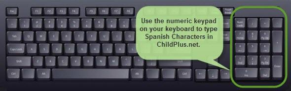 Tip: Make sure you use the numeric keypad on your computer's
