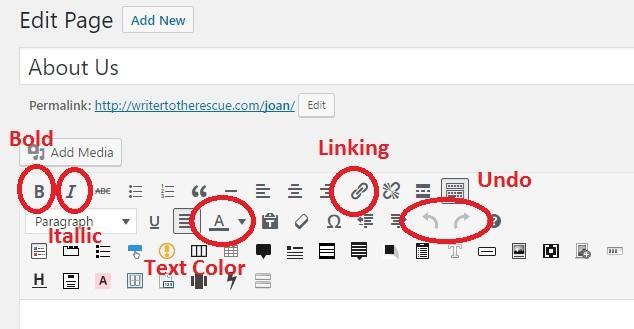 Once your text is in the text box, use the icons in the tool box to format the text. When you click on the Toggle bar, additional editing options appear.