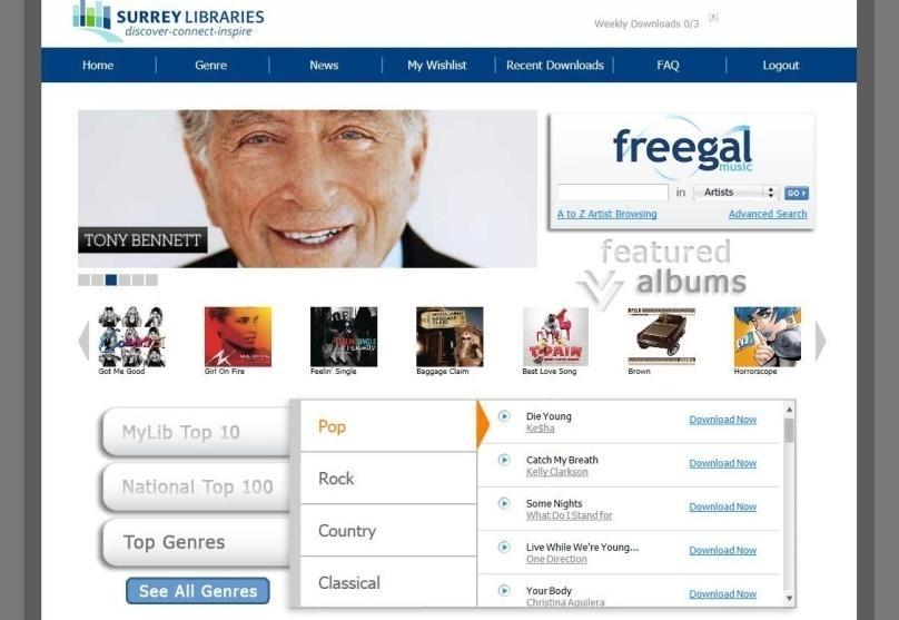 Find songs by Searching or Browsing To SEARCH Freegal type a song, album or artist