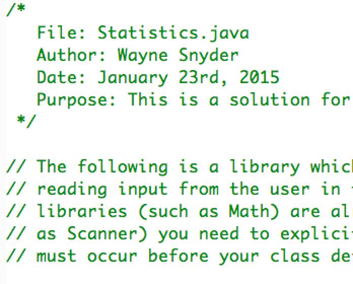 Java Comments Java has comments, exactly like Python, but