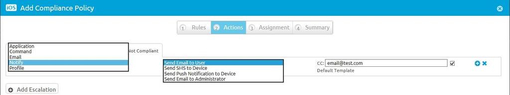 From the Airwatch Admin Console, go to Devices > Compliance Policies > List View. 2.
