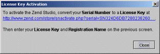 Click the link to generate a License Key. 6.