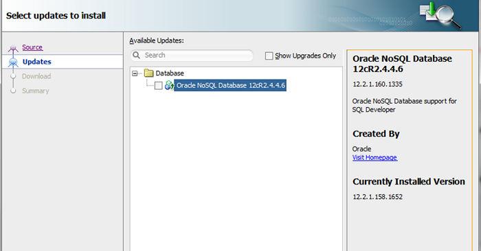 Figure 4-5 Select Updates to Install 7. Select the I Agree option in the License Agreement screen.