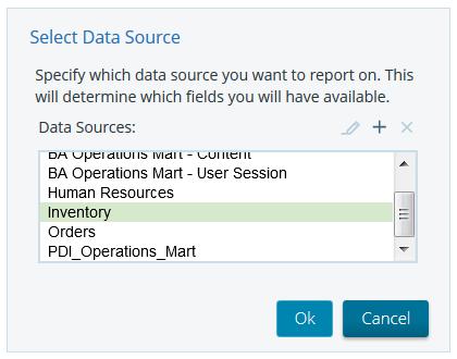 Create Your First Interactive Report The instructions below guide you through the creation of your first Interactive report using the Steel Wheels sample data. 1.