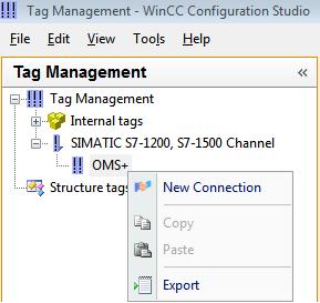 your PG / PC interface in Windows. Table 6-3 1. Open the Tag Management in WinCC. 2.