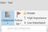 7: Adding Categories Go to your To-Do List in Outlook by clicking on the task icon or the word Tasks (See