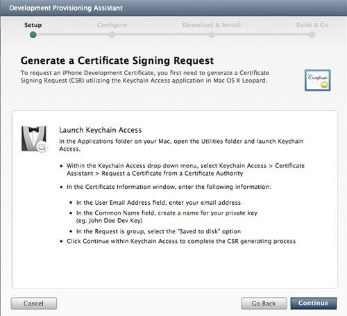 Apple Development Certificate Next you