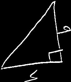 area of the triangle enclosed by the ladder between