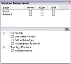 Setting the Editing Environment Snapping - Toolbar - By Type - Point, End, Vertex