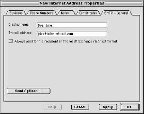 Adding Internet Addresses to Your Personal Address Book 1. Open Address Book-Click the icon on the tool bar at the top of the Inbox window. The following address book window will appear. 2.