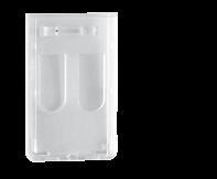 Dispenser / Protector Black front / back 1840-6405 for two cards