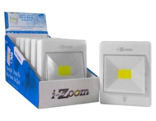 25"W x 10"D) (Sold by 10 Piece Display) 035-01223 i-zoom Simple Touch Rocker Light 200 Lumens, 3 Ways to Mount, Ideal