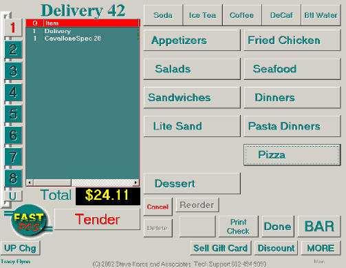 Placing your order has never been easier Delivery orders are placed in the same way that Dining In