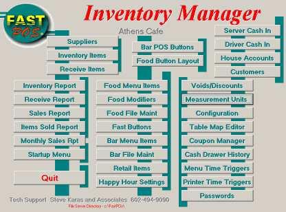 CHAPTER THREE Back Office Manager In this chapter, we ll see how your Fast POS system keeps inventory of your supplies, sales,