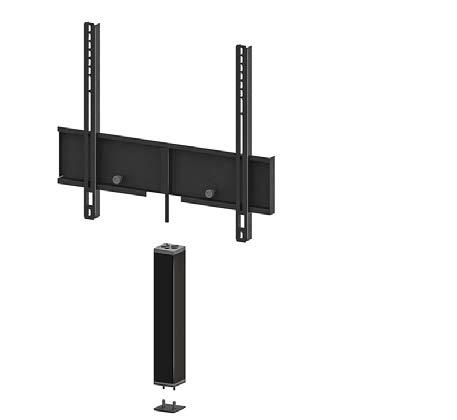 Maximum VESA: 600 x 400 Recommended TV size: Up to 65 Max Loading Weight: 40kg Features: Compatible with all Studio Series AV cabinets Integrated cable
