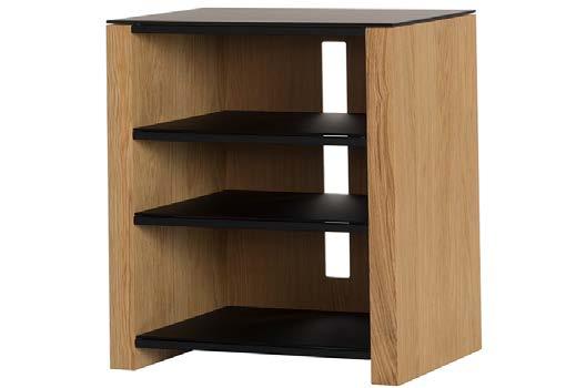 CONISTON HIFI RACK This Hi-Fi rack is available in three luxurious wood veneer finishes with stunning acid etched glass creating an aesthetically pleasing and functional piece of furniture.