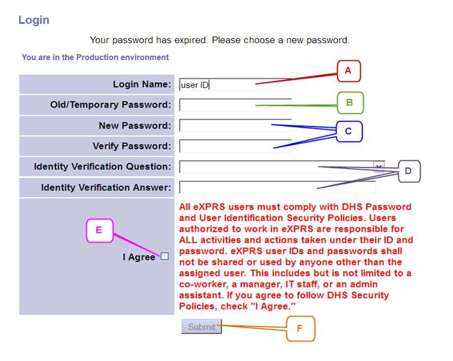 B - Enter the temporary password that was emailed to you, that you just used in this field.