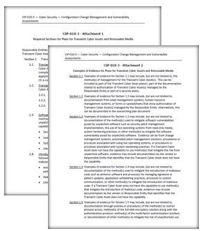 Attachment 2 Examples of Evidence Example of evidence for the plan(s) for