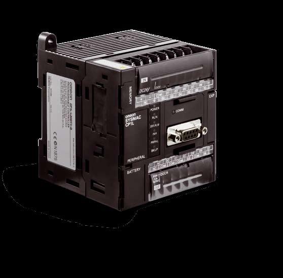 The CP1L series not only has all the functionality you need to control your machine,