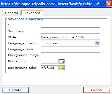 Start with the WYSIWYG editor New Table It is not required to create a table, however it has