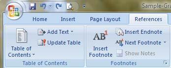 From the Reference Ribbon, click Table of Figures button then click OK Click the location to place the Table of Contents Click Reference Ribbon Click on the Table of Contents Choose a TOC template