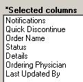 On the bottom of the box, sorting by Clinical Category and then by Date will display the last time the order