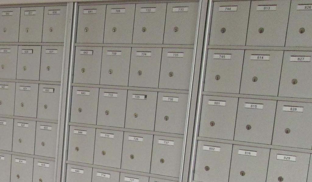 Vertical mailboxes come in five standard sizes and easily slip into the opening vacated by an older box; however, it is highly recommended that existing vertical mailboxes be upgraded to either a CBU