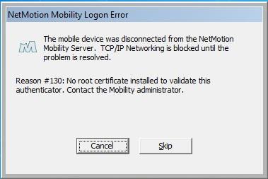 3) Then, install Netmotion mobility client, setup is like any other software executable install package.