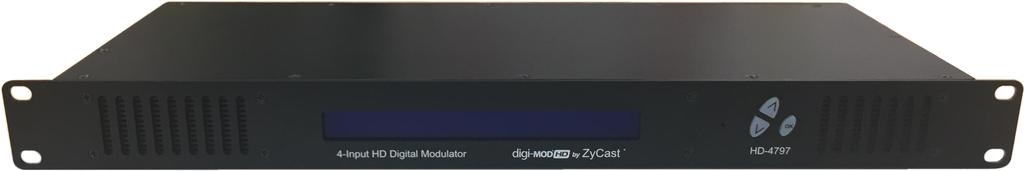 PRODUCT DESCRIPTION digi-mod HD by ZyCast HD-4797 Modulator converts Digital Video Broadcasting (DVB) high definition video and audio signals to COFDM.