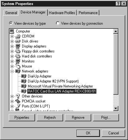 2. Setup 2-4. Verifying Correct Driver Installation 1. Click on the Start button, select Settings and then click Control Panel. 2. Double-click on the System icon.
