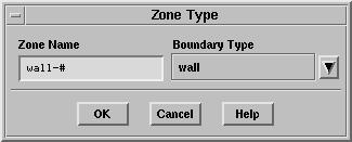 Click OK in the Zone Type panel. The newly created zone (wall-#, where # is the zone ID) will be added to the Face Zones selection list. vii. Close the Plane Surface panel.