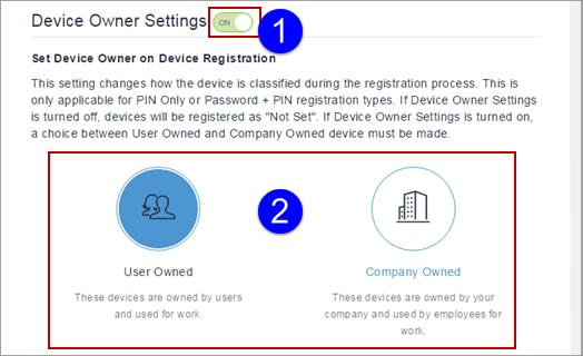 7. Click +Add for at least one user group to which you want to distribute the setting. 8. Click Save. To limit the number of devices per user 1. Edit the default Device Limit setting or add a new one.