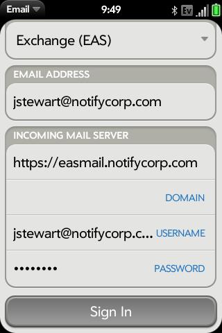 Step 5: Enter the Incoming Mail Server information: a. Server address Enter the GO!NotifyLink server s URL after the https:// label. GO!NotifyLink On Demand users, enter the server address noted in your welcome letter.