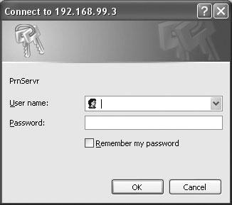 Re-type Password User Name: You must be input the default administration user name: admin as login user name.