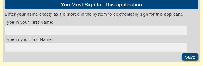 When you create a new user, you ll also need to provide an electronic signature as to their Account.