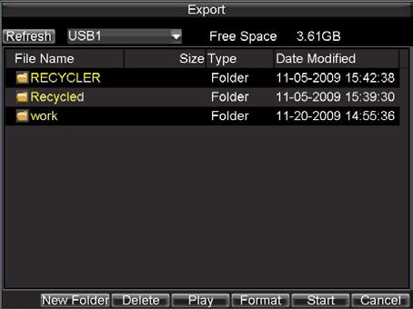 5. The size of the currently selected files is displayed at the lower-left corner of the window. Click the Next button to enter the Export menu, shown in Figure 3.