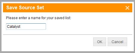 Select the check boxes for the sources you want to include. 3.