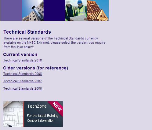Technical Standards From here you can access the most recent Technical Standards, along with historic